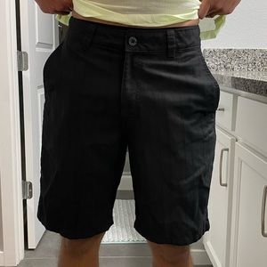 Mens black flat front shorts 🩳